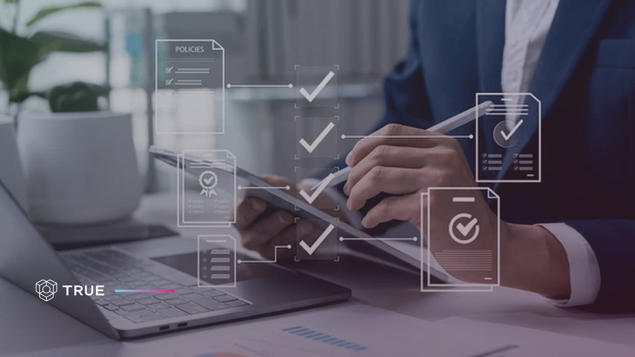 Hands with a tablet and stylus beside a laptop, overlaid with certificate and check mark icons, illustrating what micro-credentials are