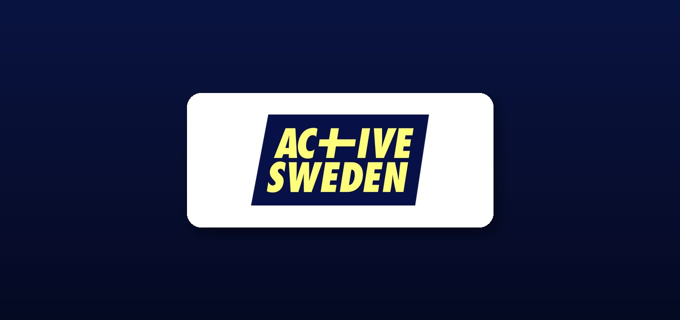 Active Sweden logotype, formerly Almega Friskvårdsföretagen, the Swedish personal trainer licensing body issuing verifiable licences with TRUE