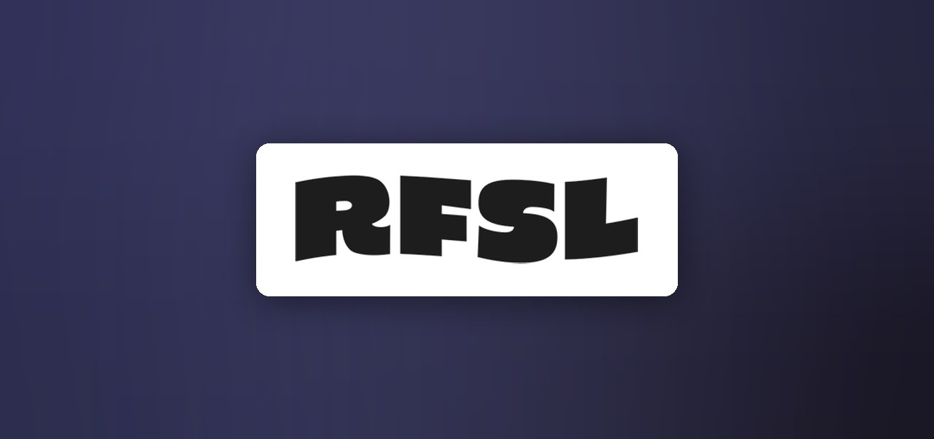 RFSL logotype, the organisation whose RFSL Utbildning arm issues hbtqi certifications with TRUE