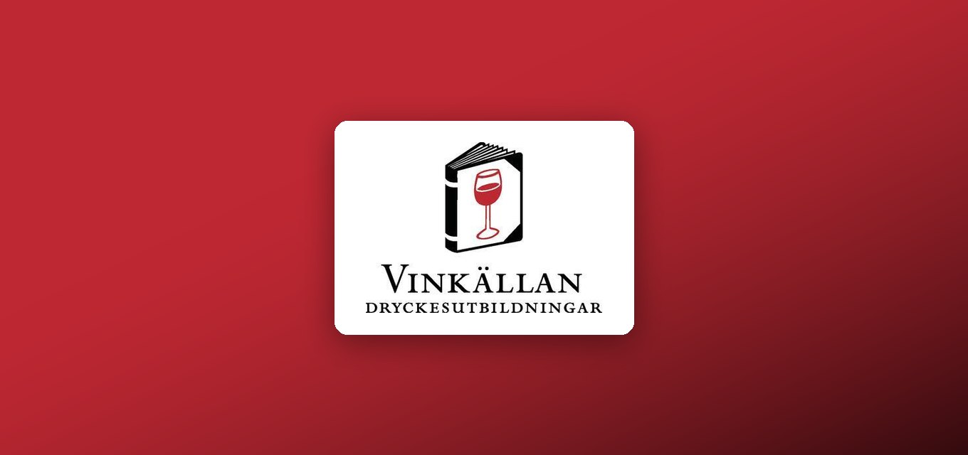 Vinkällan Dryckesutbildningar logo, sommelier diplomas issued with TRUE